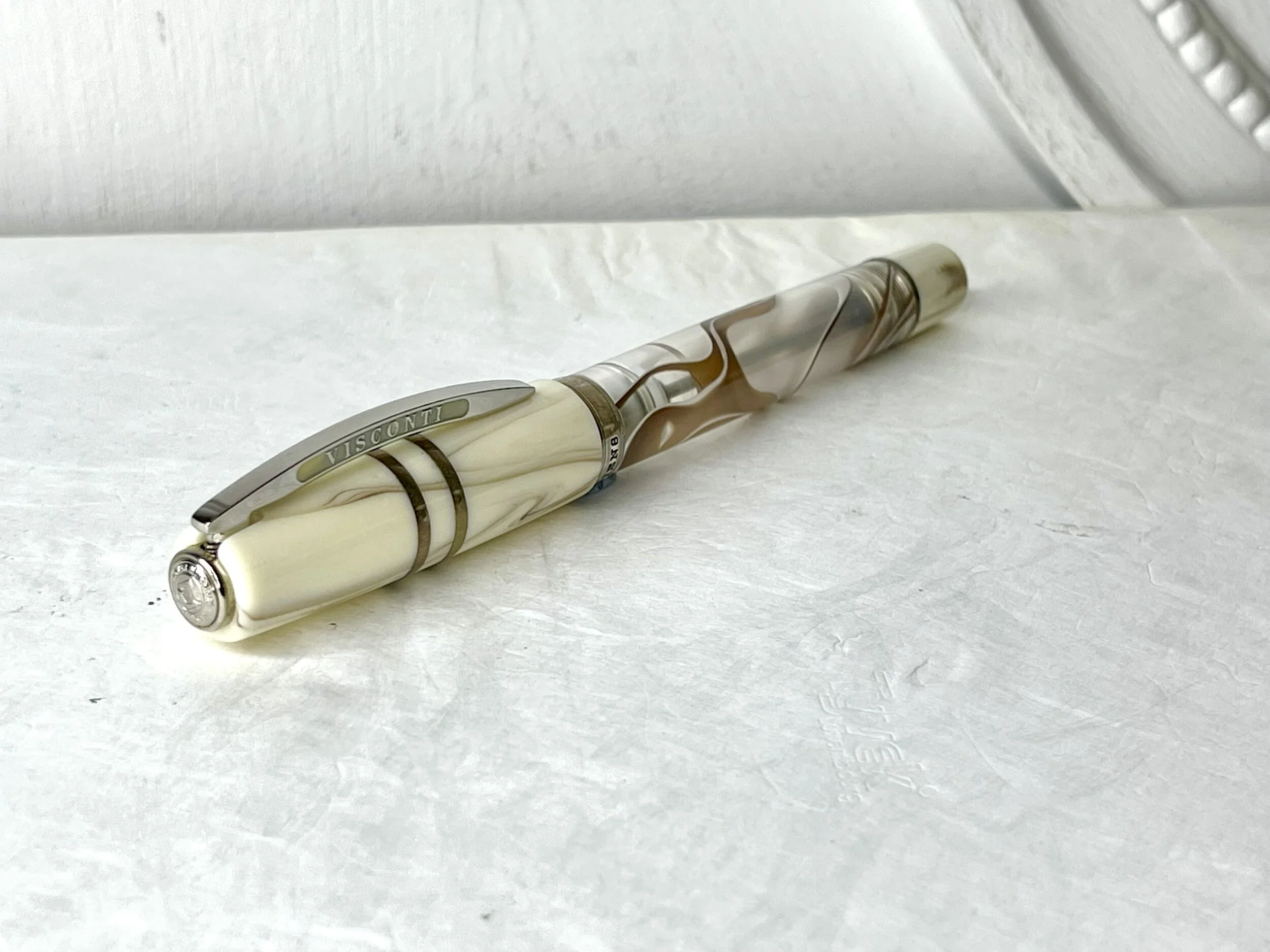 Visconti Homo Sapiens Bronze Swirl Limited Edition Fountain Pen.