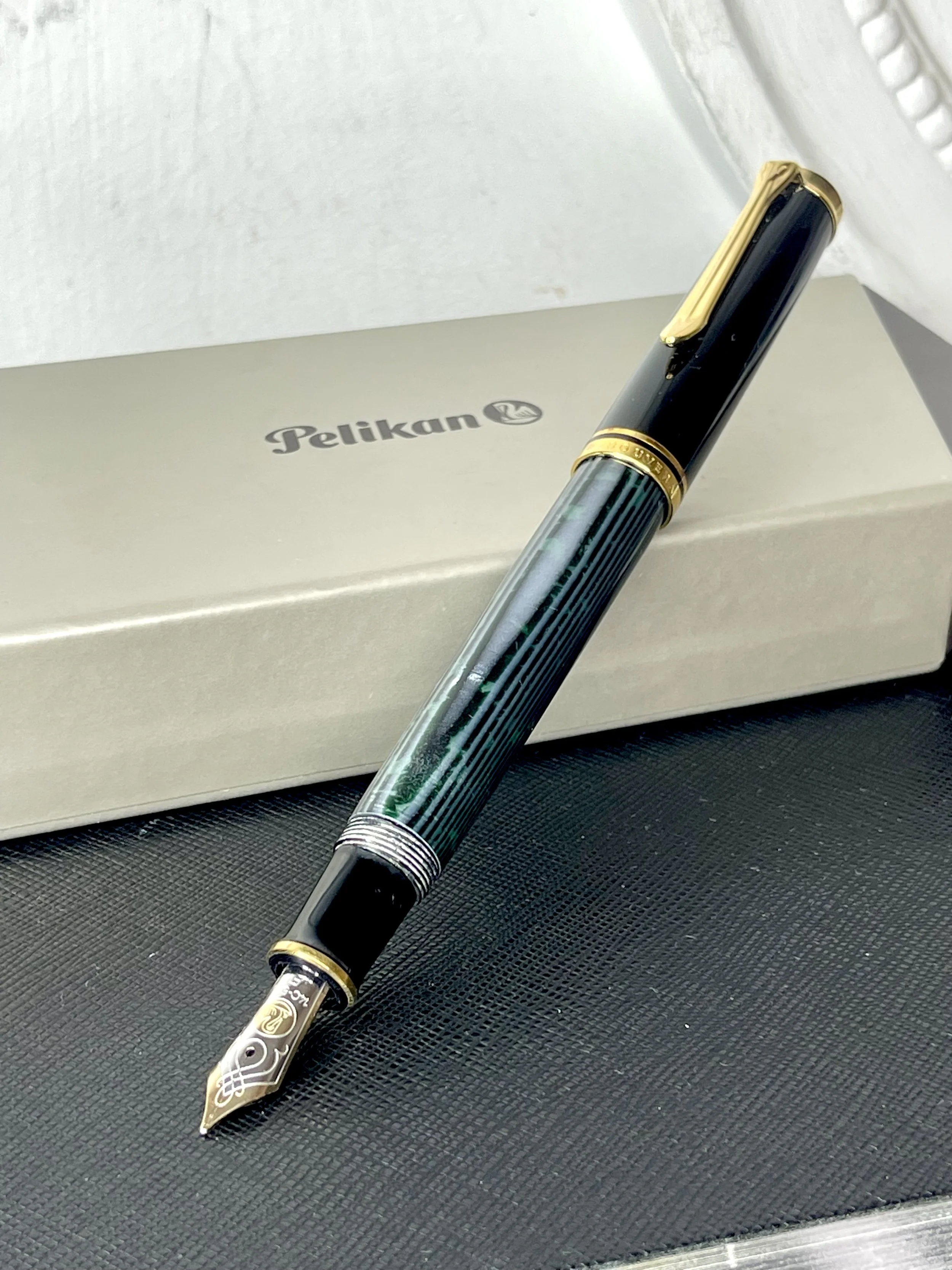 Custom Pelikan Souveran M600 in Arco Verde Fountain Pen