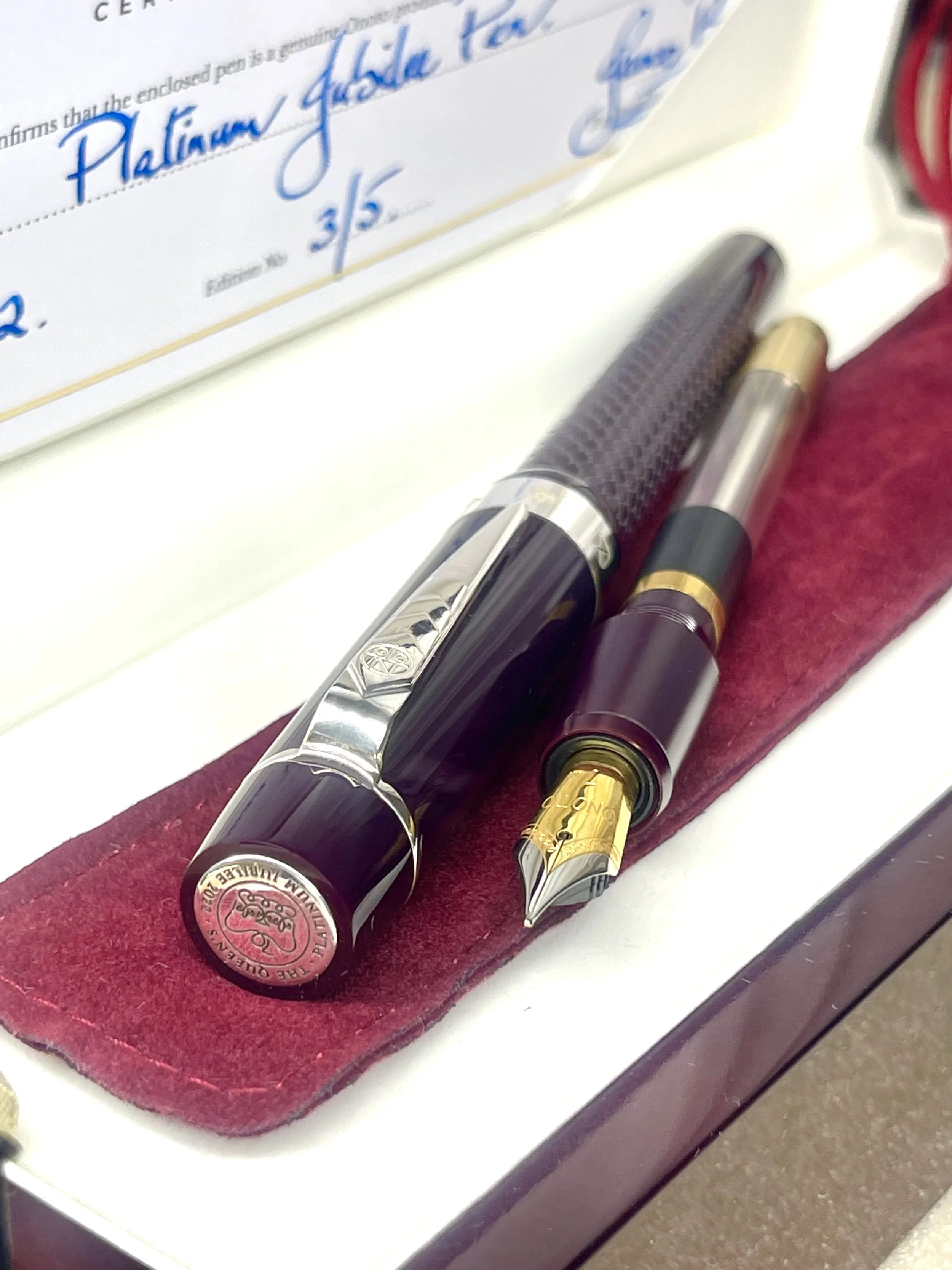Onoto Platinum Jubilee Special Fountain Pen Limited to 5 Worldwide (3/5)