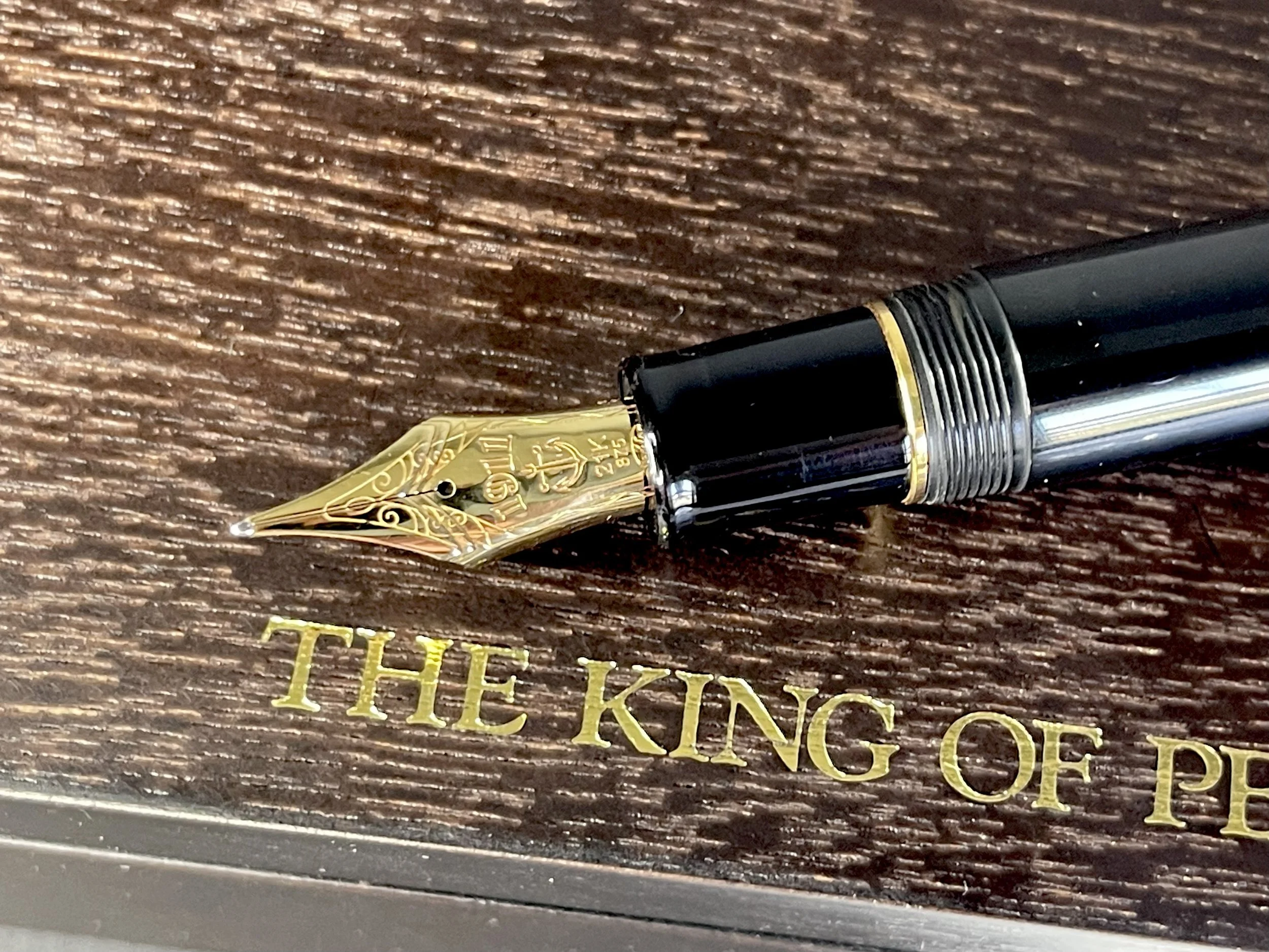 Rare Sailor Nagahara King Eagle Nib on a KOP Black Ebonite Fountain Pen