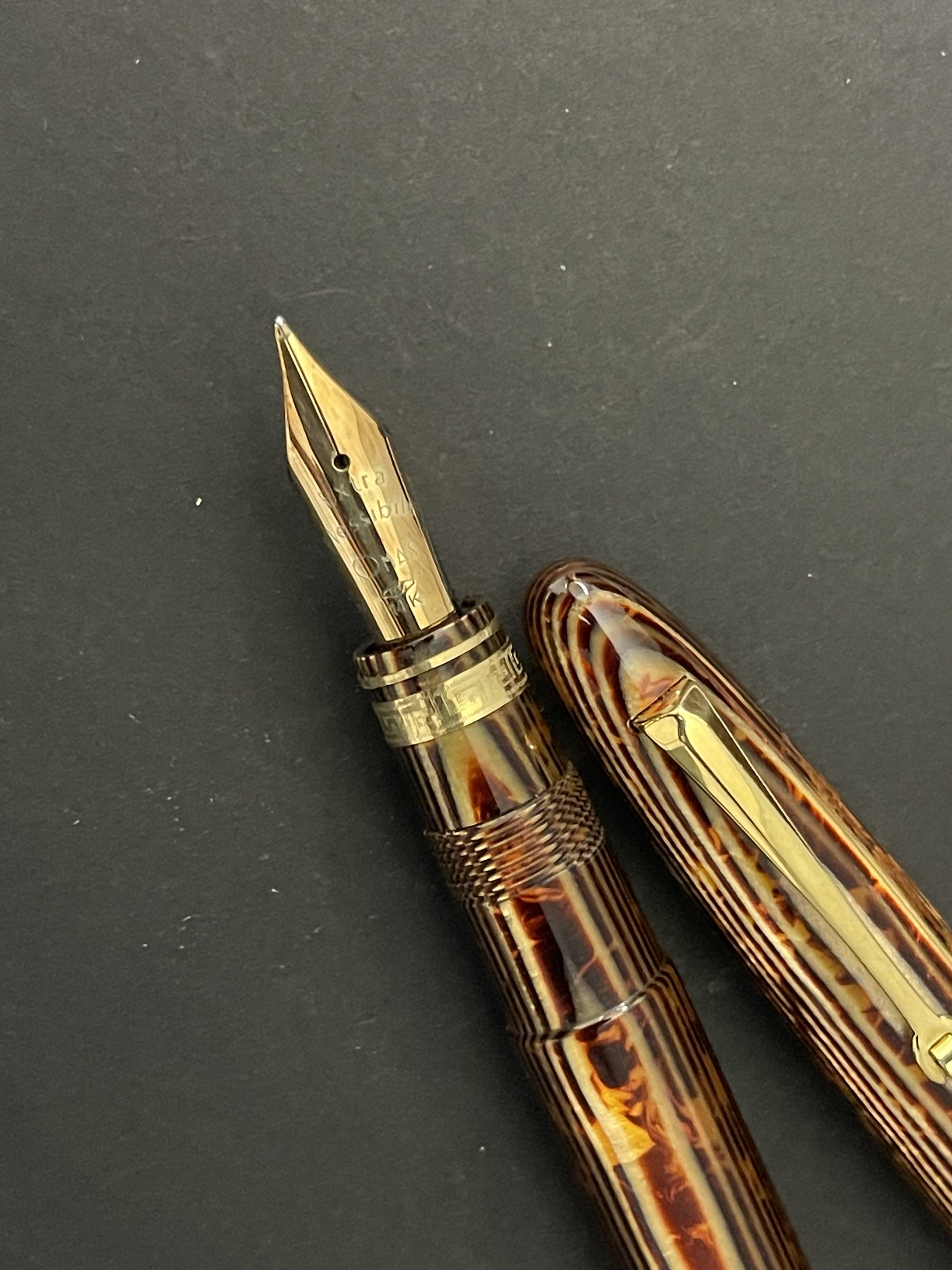 Omas Arco Bronze Ogiva Fountain Pen (Rare Omas Extra Flexible