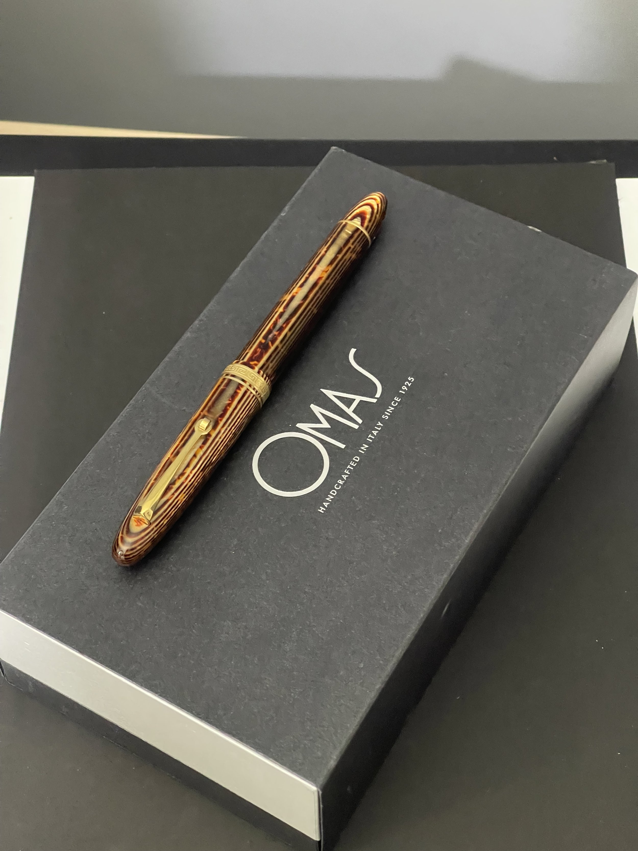 Omas Arco Bronze Ogiva Fountain Pen (Rare Omas Extra Flexible Vintage Nib)