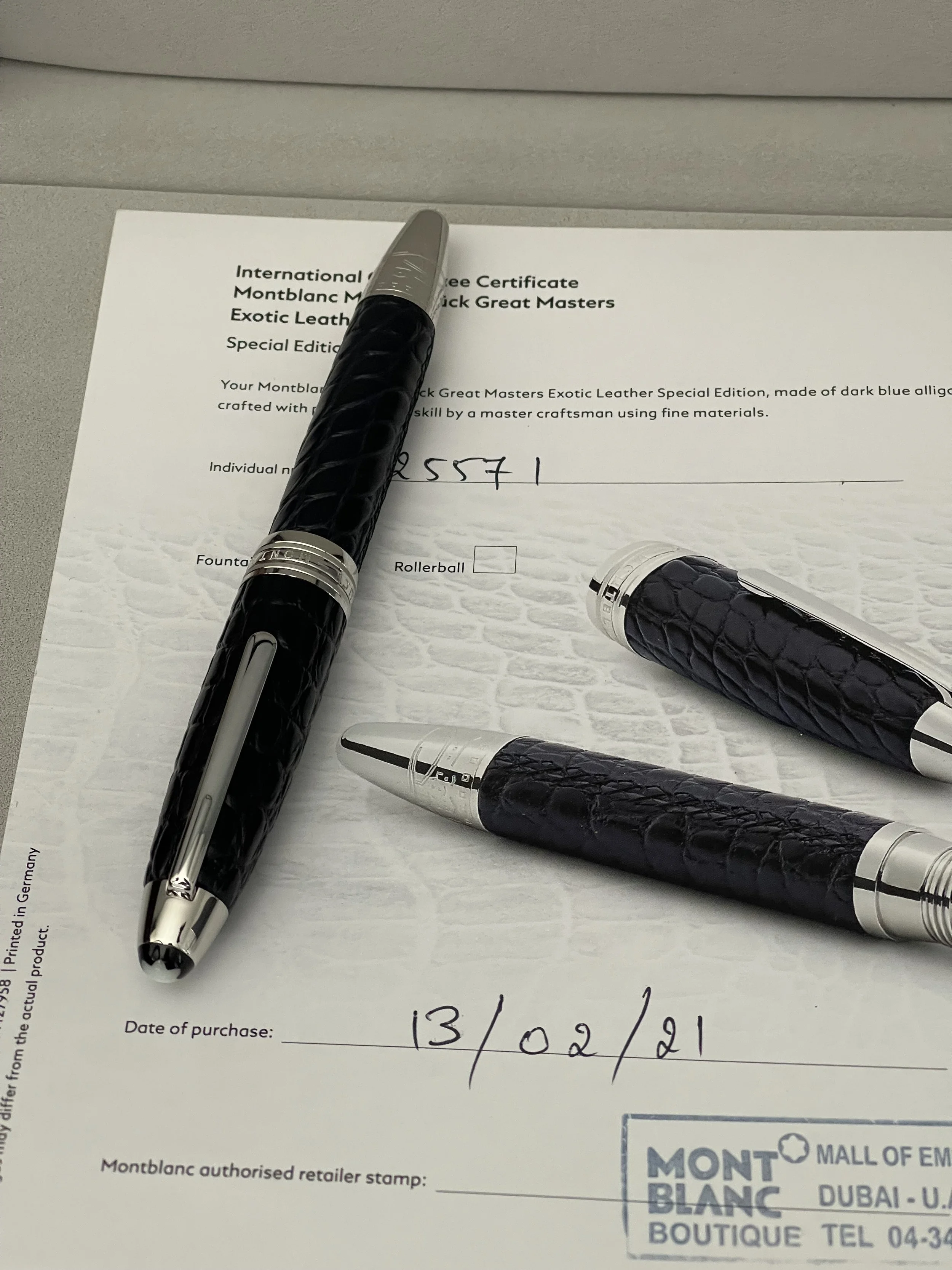 Montblanc Great Masters for Meisterstuck Exotic Leather Blue 