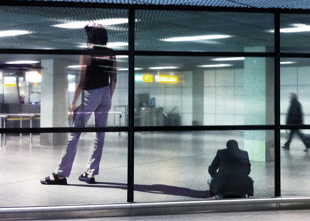 Man waiting. Schiphol Airport / 2014 