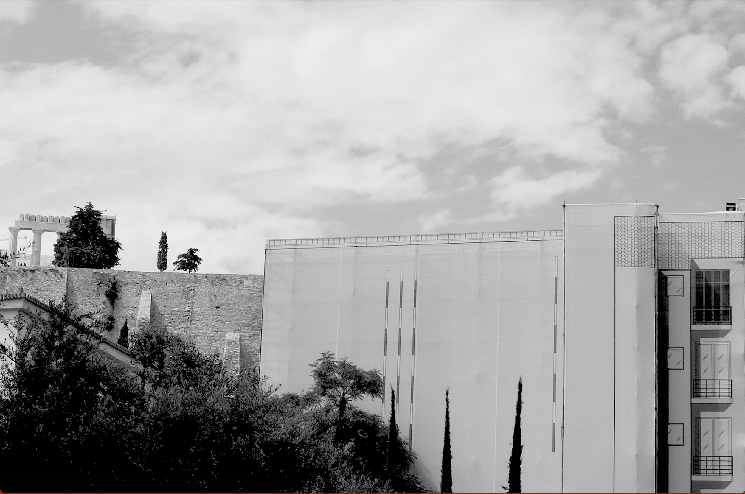 Athens. Apartment complex near the Parthenon