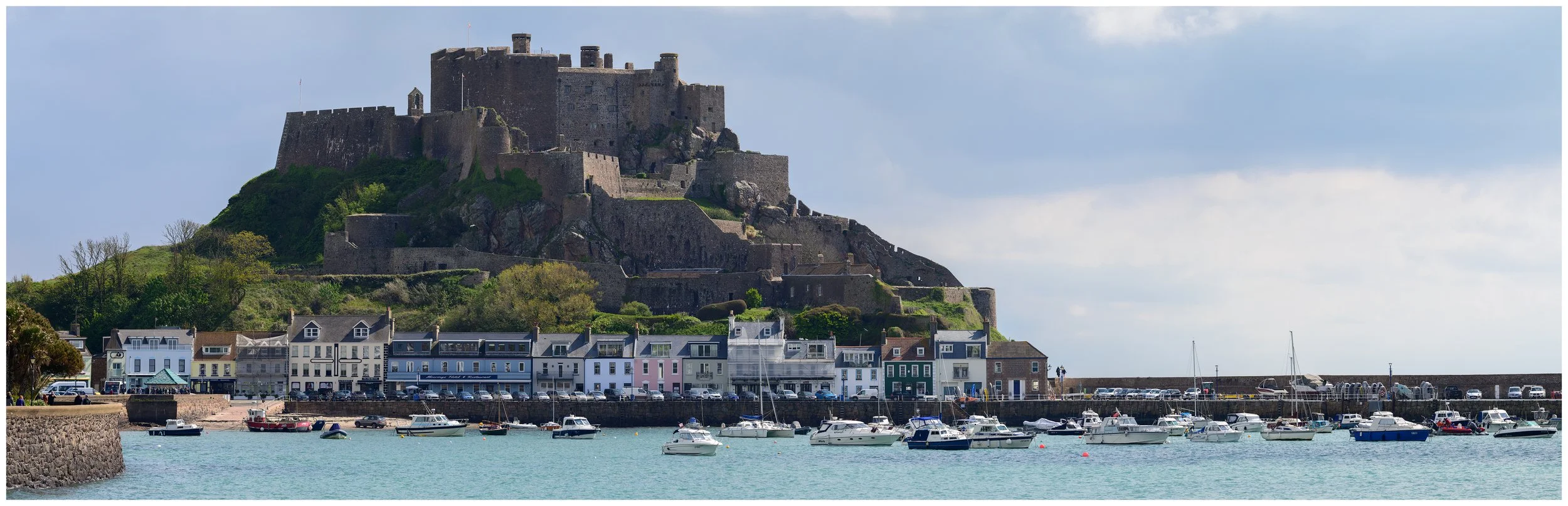 Gorey Harbour with Mont Orgueil Castle