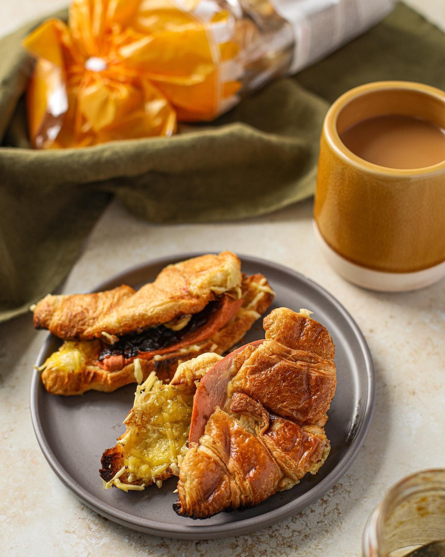 I have a confession to make about croissants... 🥐

Not long ago I stated that salted butter is the best (and only acceptable) addition to a butter croissant, but then I needed to make 10 recipes for a Veganuary project &amp; I realise there&rsquo;s 