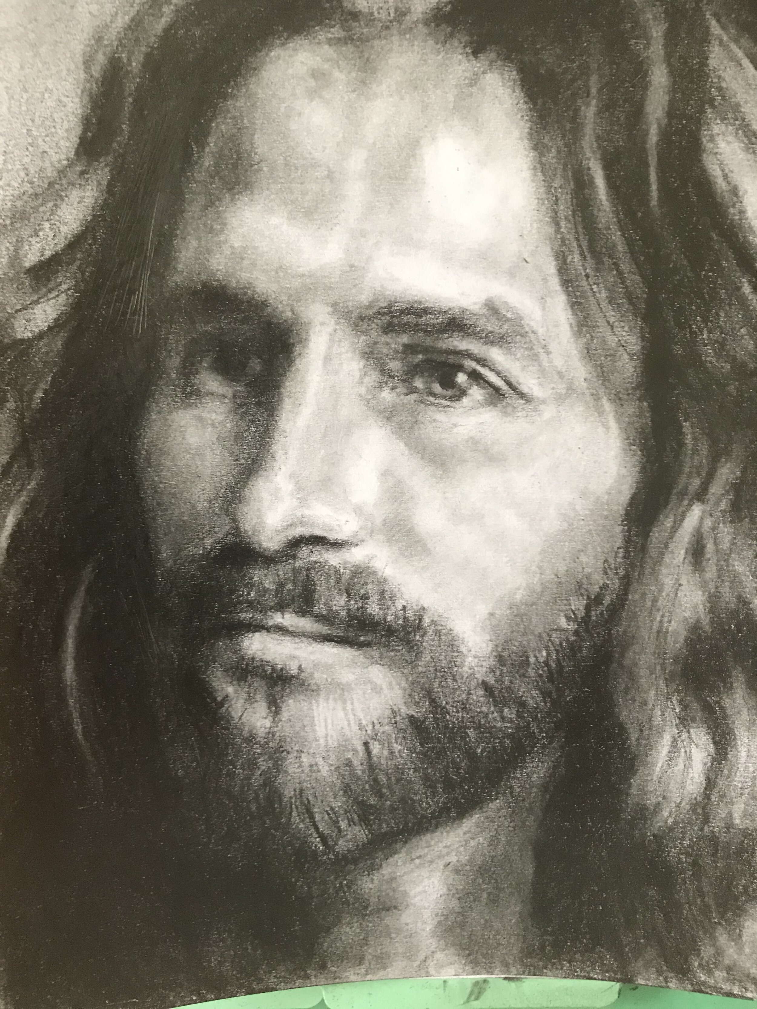 Pencil Drawings of laughing Christ  Mercy Heals