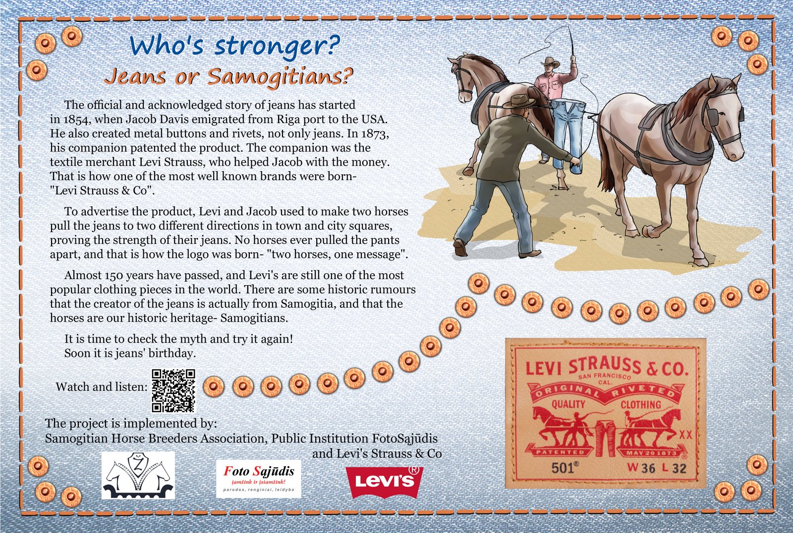 Horses as a Marketing Tool: The History of Levi Strauss Jeans — Horse & Rider Living
