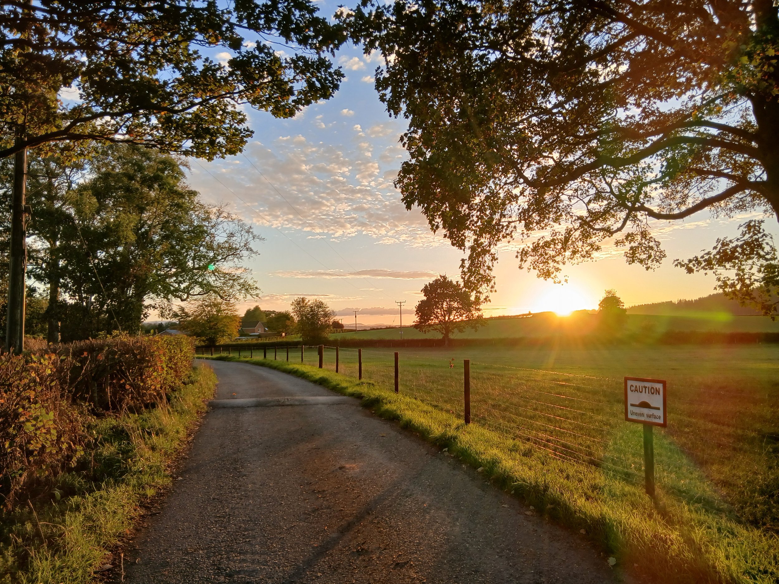 Hay-on-Wye at sunset/golden hour by Helen Jane Campbell