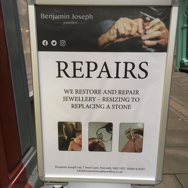 We do repairs! We&rsquo;ll do our very best to fix any jewellery repair needs that you have.