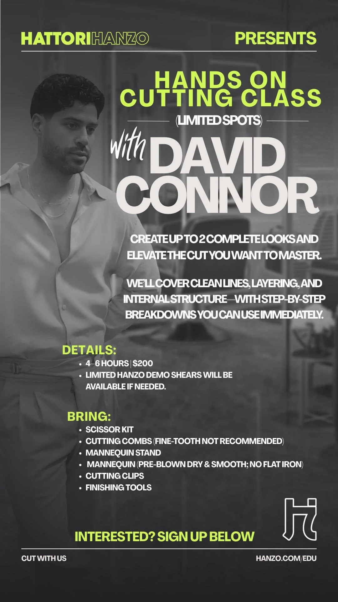 Cutting Class with David Connor @ Melrose &amp; Mcqueen Salon