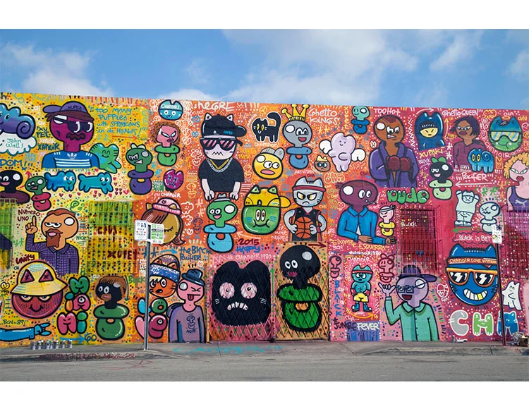 Mur Miami 2015, Détail