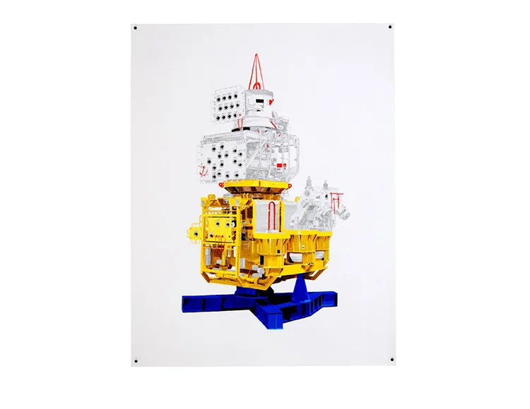 Subsea Christmas Tree, techniques mixtes sur papier Arches, 65,5x50cm.jpg