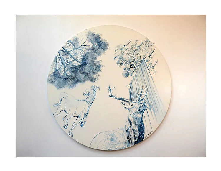 Le Cerf et le Cheval, série 'Hommage à Coronelli'
