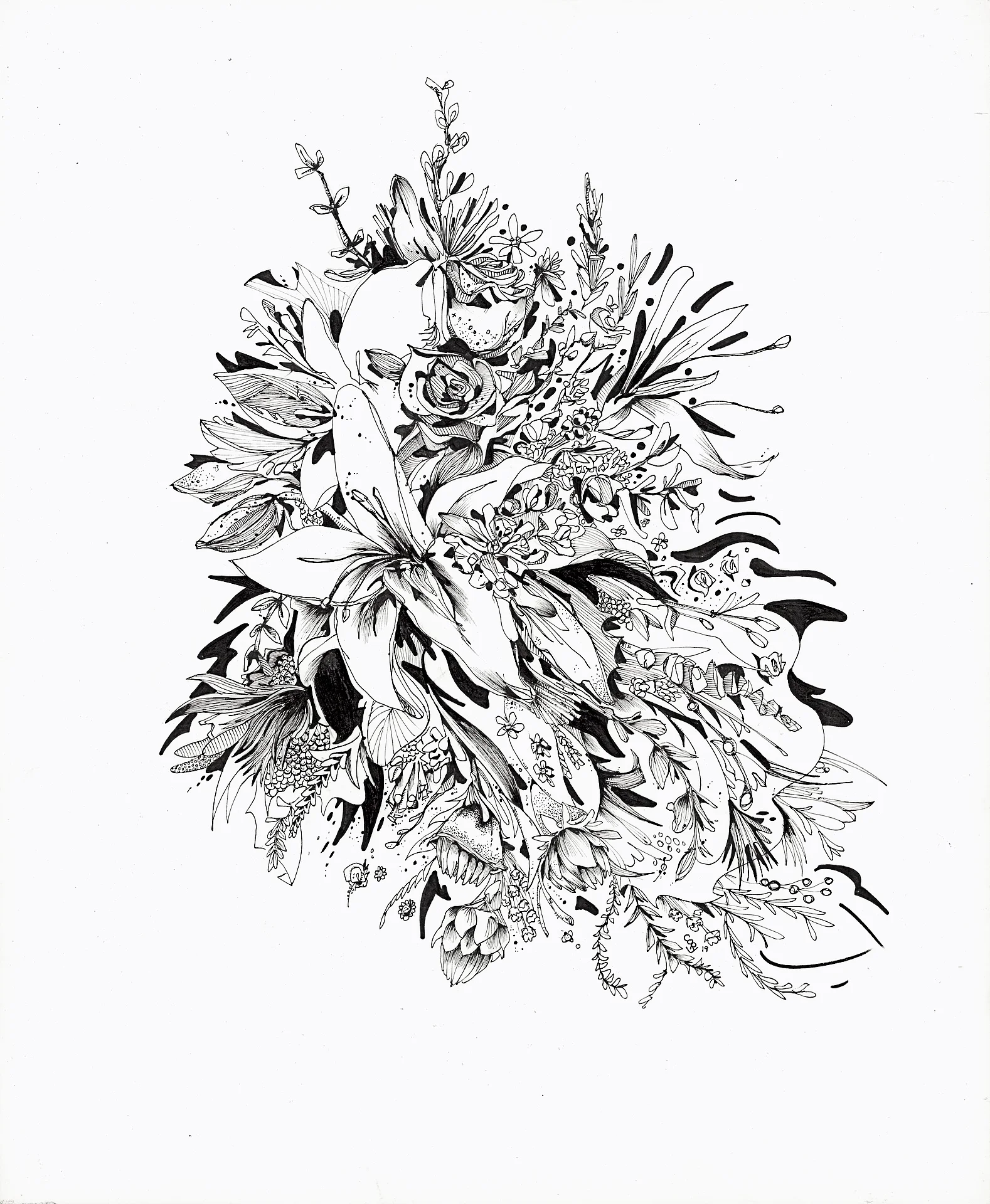 Bouquet Print Unframed