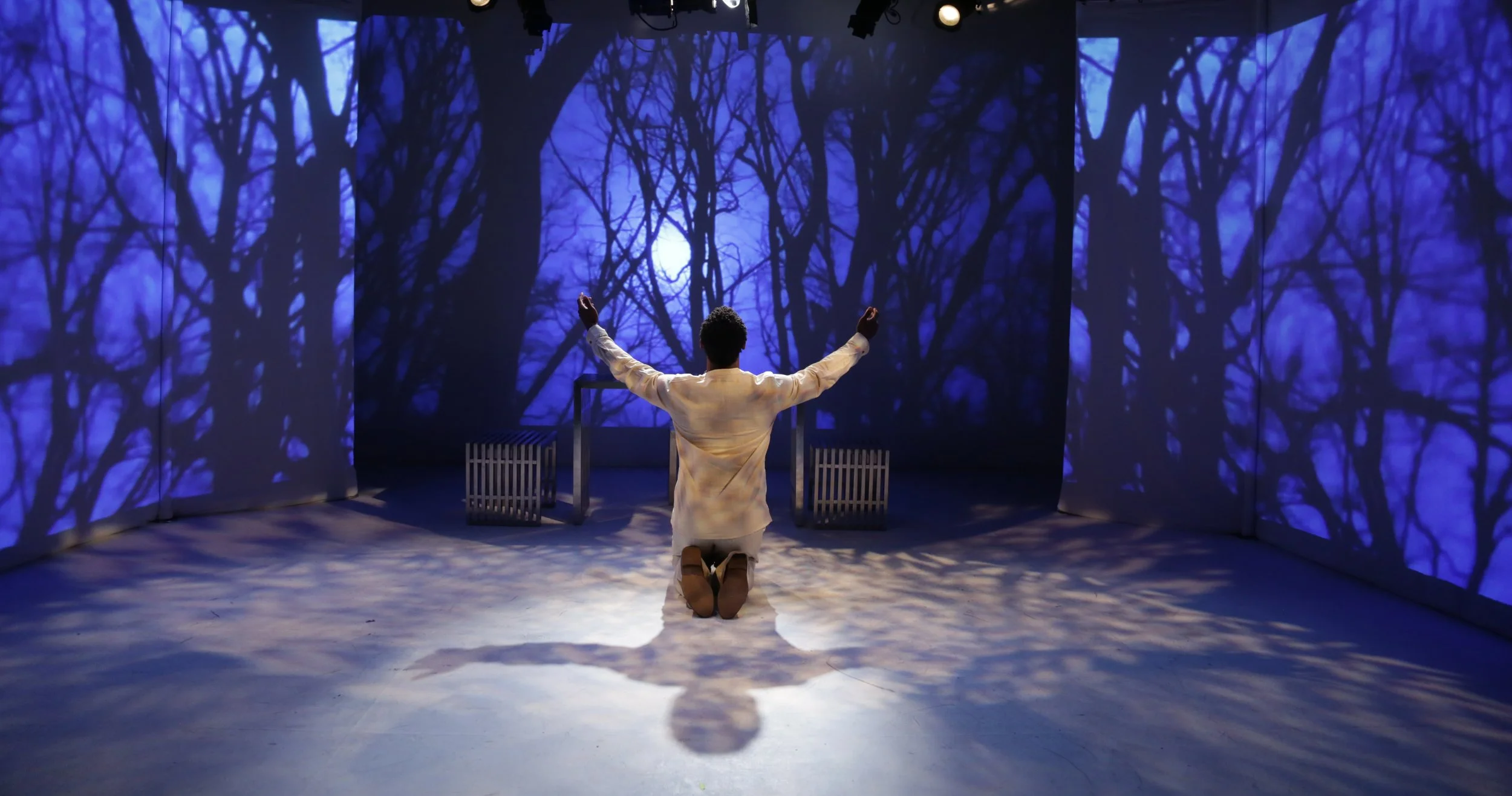 Jeffrey Marc Alkins as Jesus in R Patrick's JUDAS photo by Gerry Goodstein.jpg