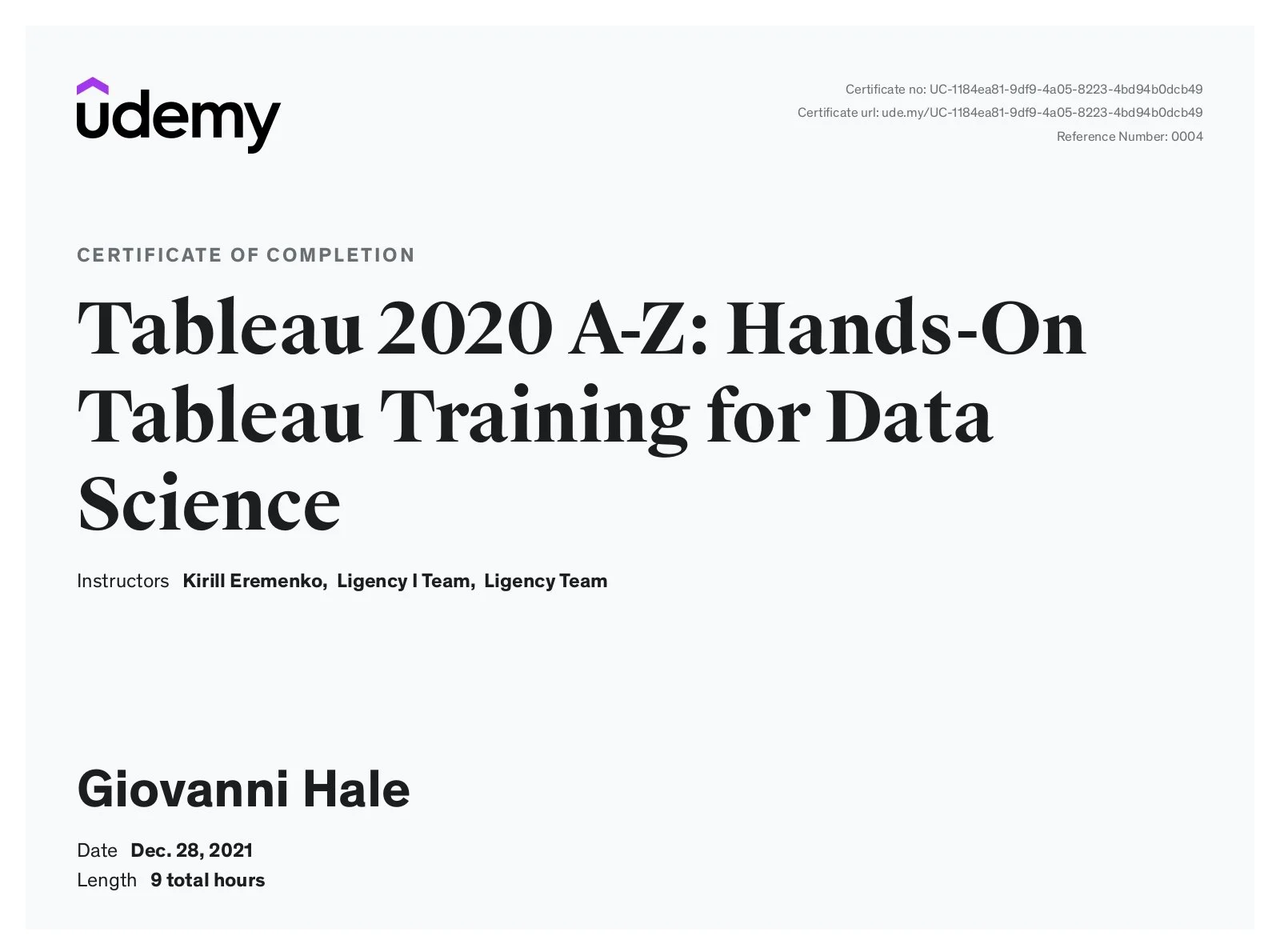 A Beginner's Review of Udemy Tableau 2020 A-Z: Hands-On Tableau Training For Data Science