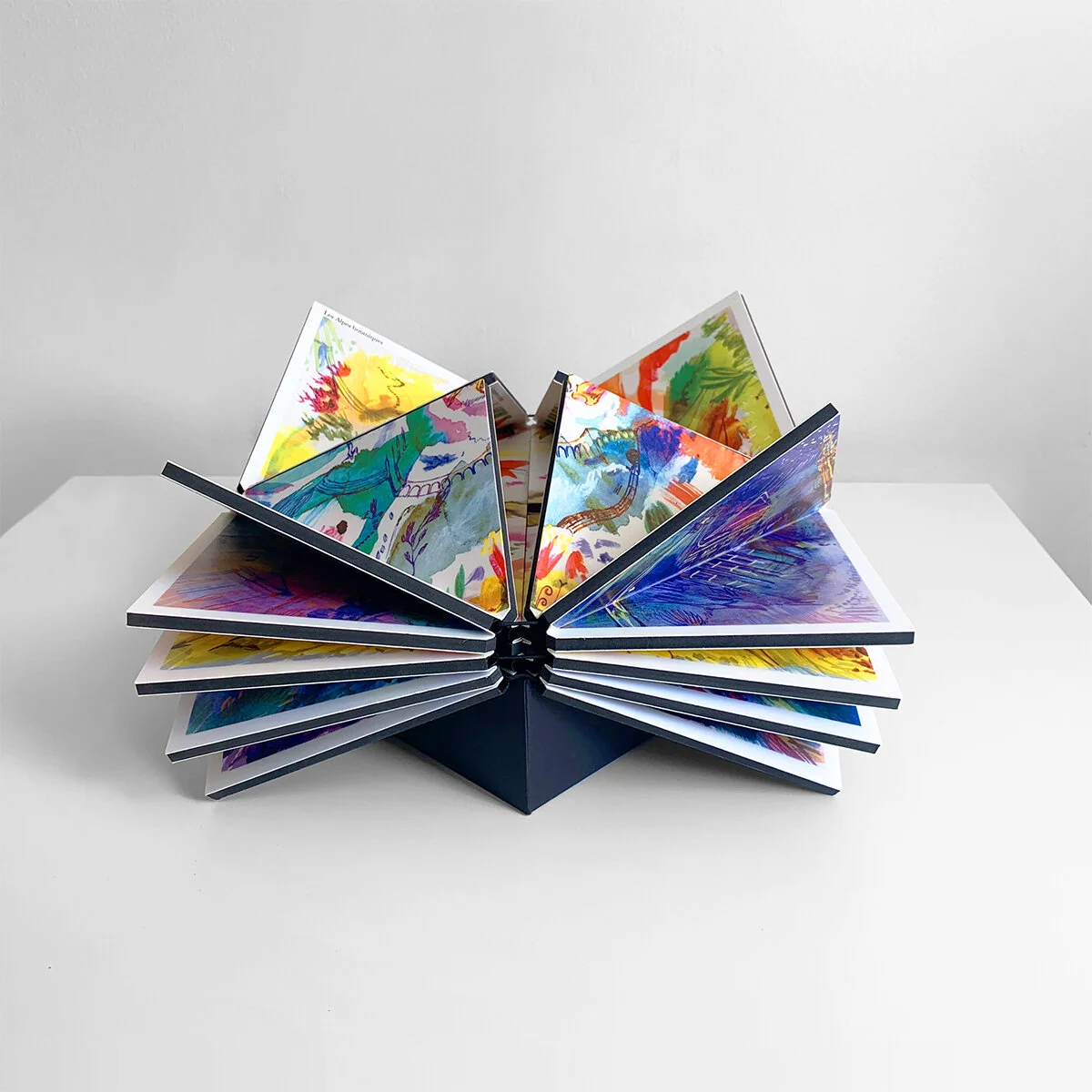 Le livre-fleur, "Mes jardins imaginaires"