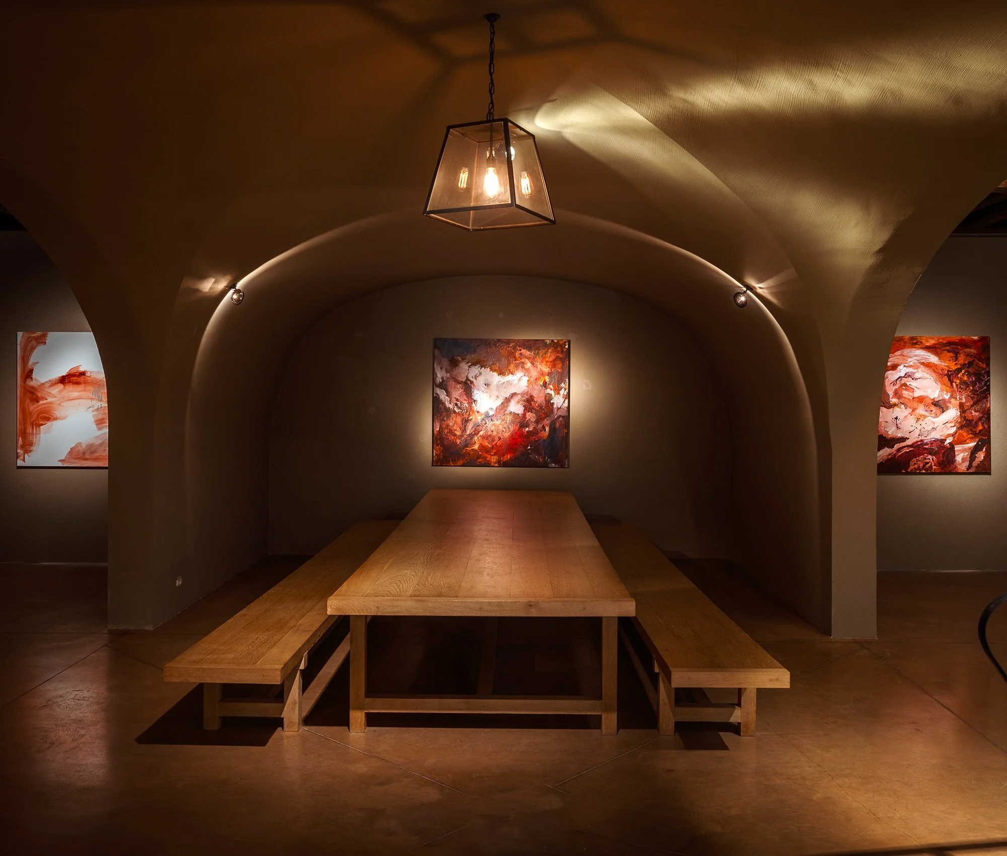 "DAWN ON EARTH", CELLAR LEVEL PAINTINGS , CHÂTEAU SAINT MAUR