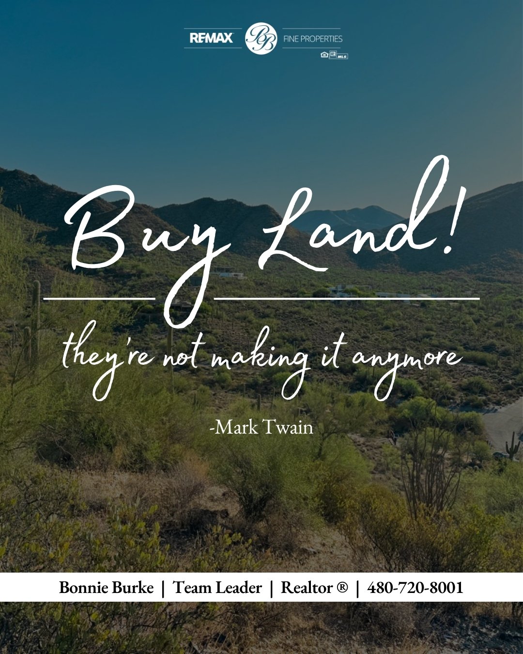 Land has always been one of the most timeless investments. Whether you&rsquo;re dreaming of building, investing, or creating space of your own, owning land means owning possibility. 🌄

Thinking of Buying or Selling?
📞 Contact Bonnie Burke | RE/MAX 
