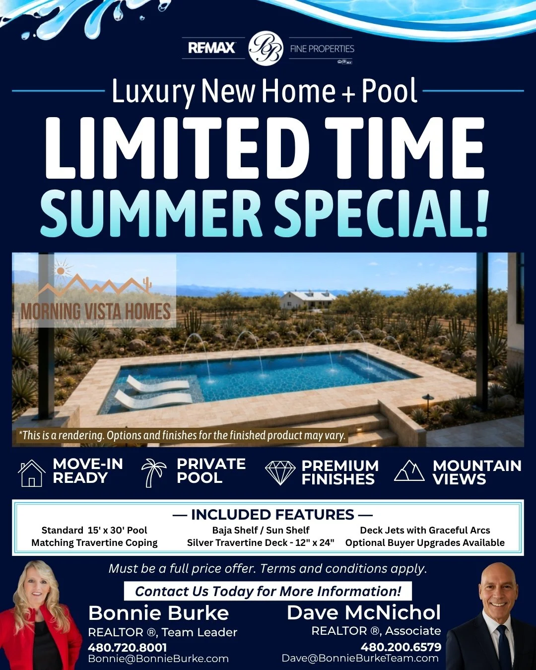 Make a splash this summer with a brand-new luxury home and pool! 🌊

Morning Vista Homes has partnered with Clear Stone Hardscape &amp; Pools to bring buyers a beautiful new pool with a full-price offer on select new builds.

Swipe to view the eligib