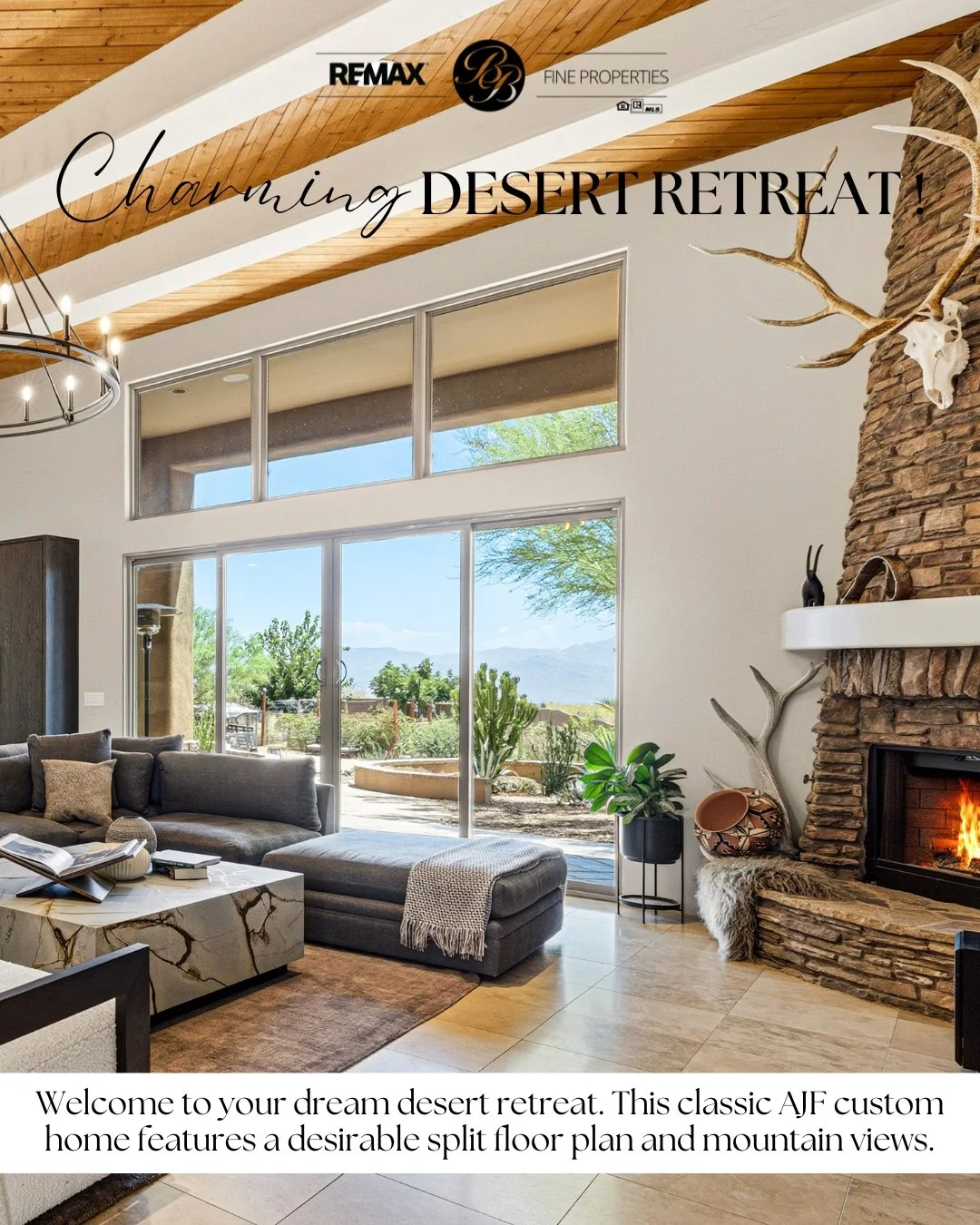 ✨ 1.2+ acres, beautiful mountain views, and a backyard made for Arizona living. 🌵

🏡 This charming custom desert retreat offers exceptional privacy, thoughtful updates, and plenty of space for animals, toys, hobbies, and outdoor living, complete wi