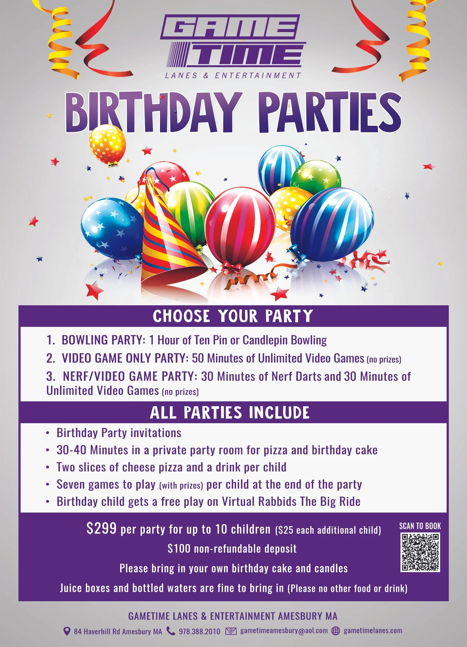 CHILDREN'S PARTIES — Gametime Lanes & Entertainment