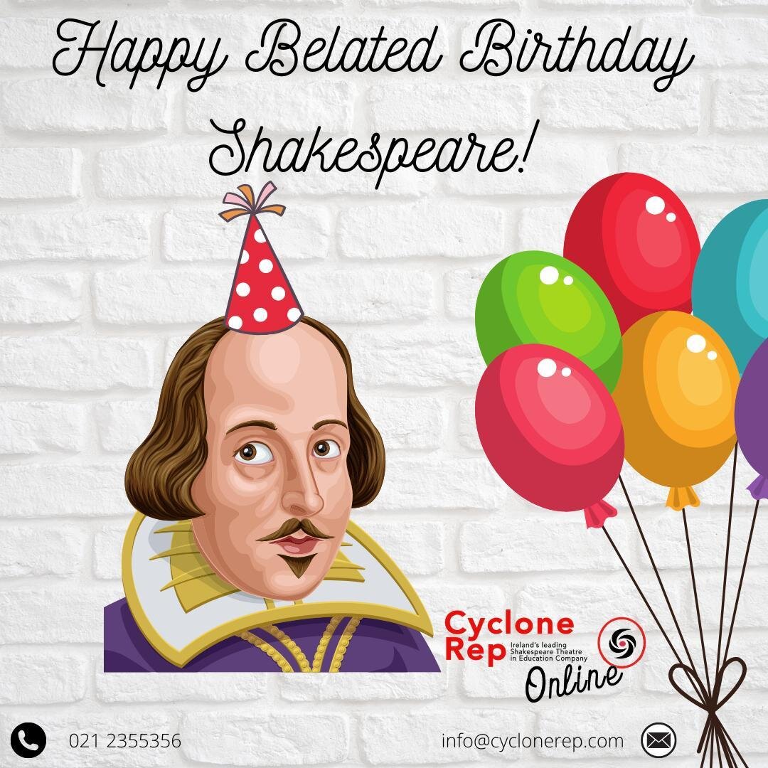 It was William Shakespeare's Birthday on Friday 23rd. We just wanted to say Happy Belated Birthday Shakespeare! #Shakespeare #HappyBirthday