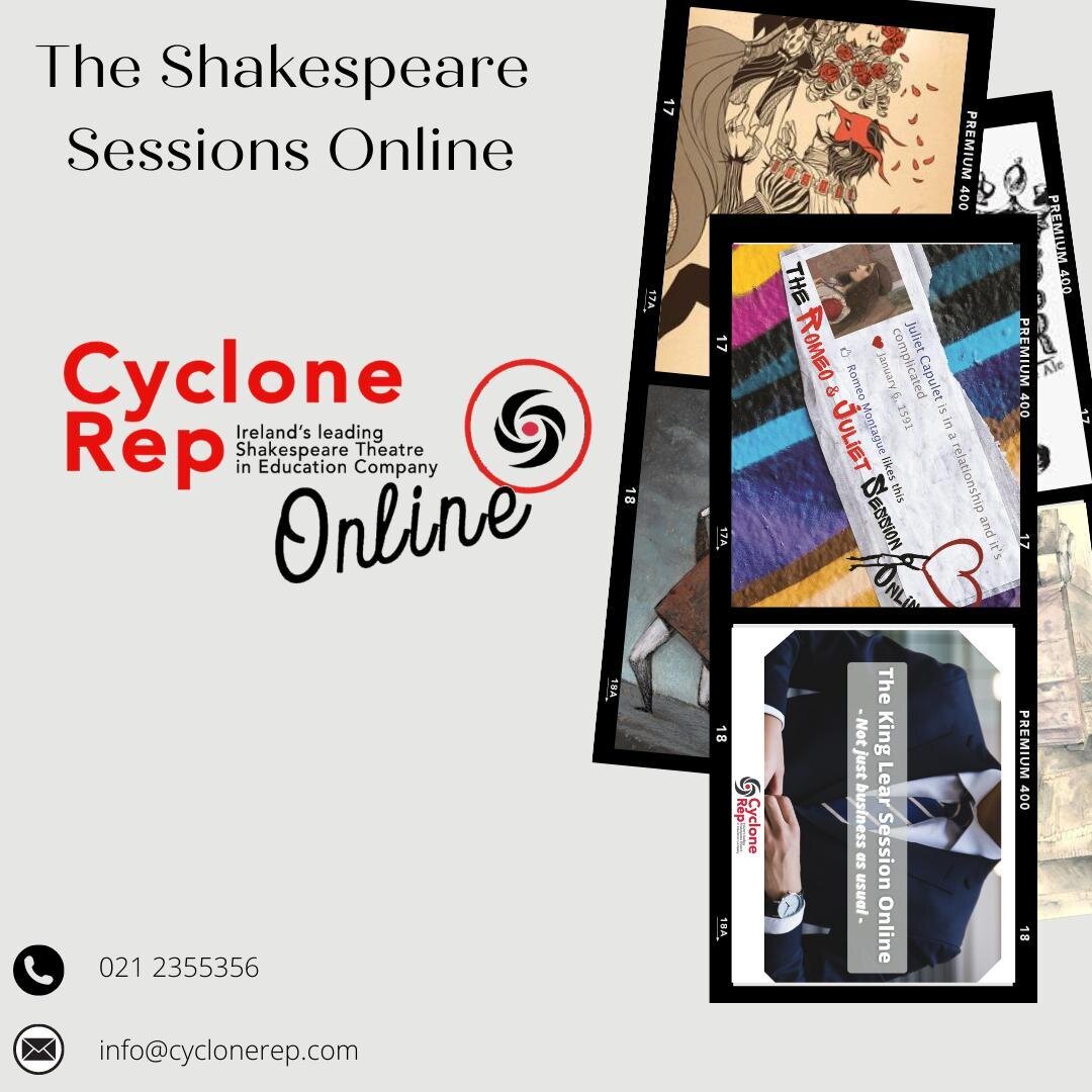 We still have spaces left for our Shakespeare Sessions Online. Call us on 021 2355356 or email info@cyclonerep.com #English #ShakespeareOnline #RomoeandJuliet #KingLear