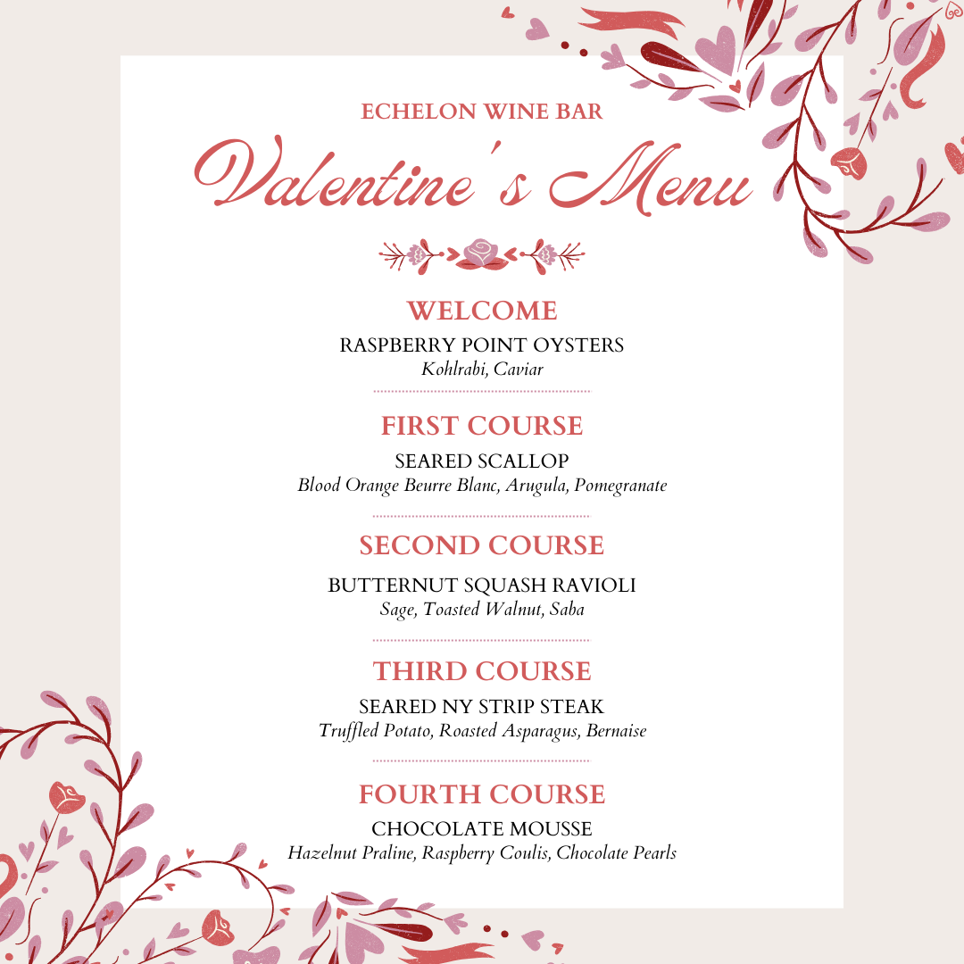 Valentine's Day Tasting Menu
