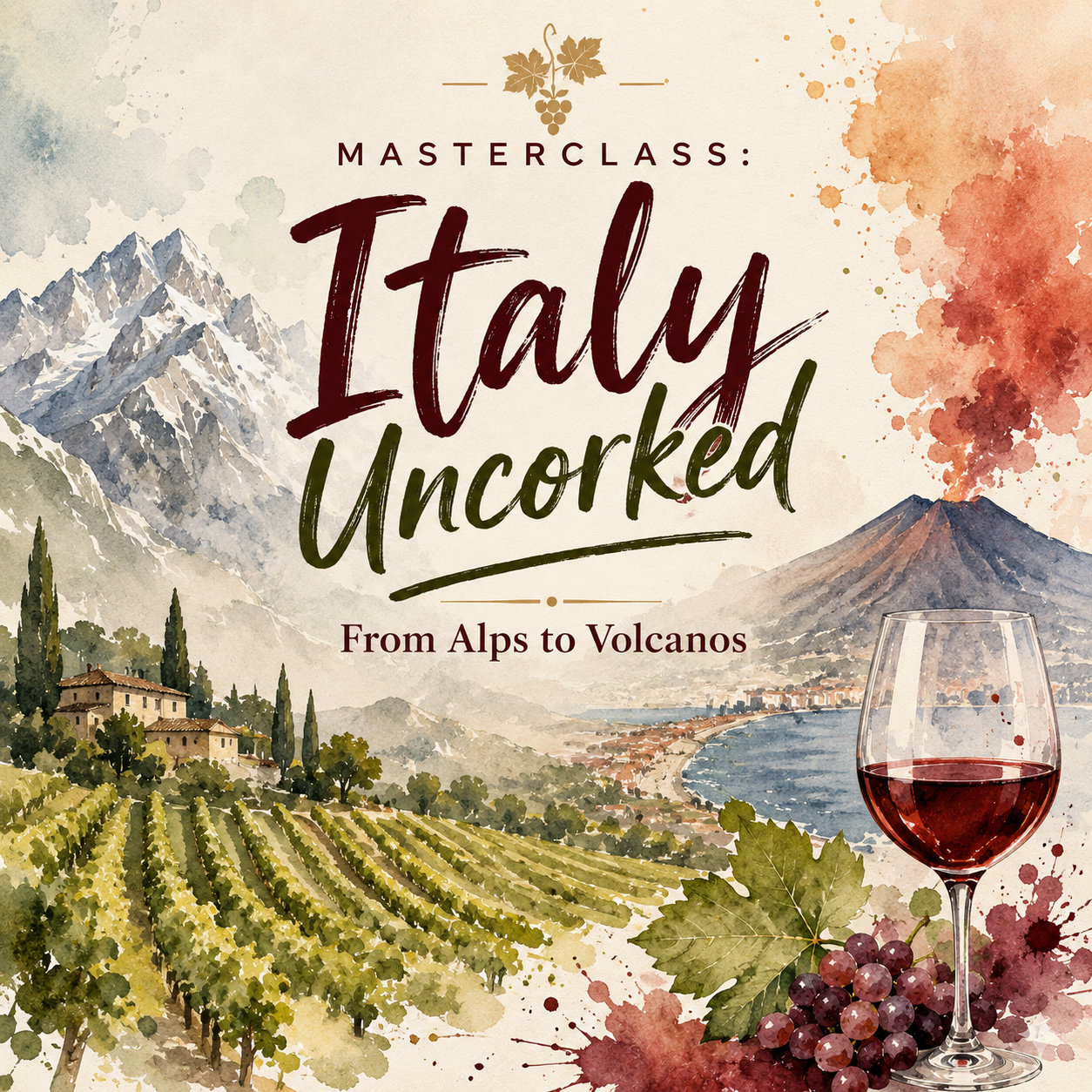 MASTERCLASS: Italy Uncorked - From Alps to Volcanos