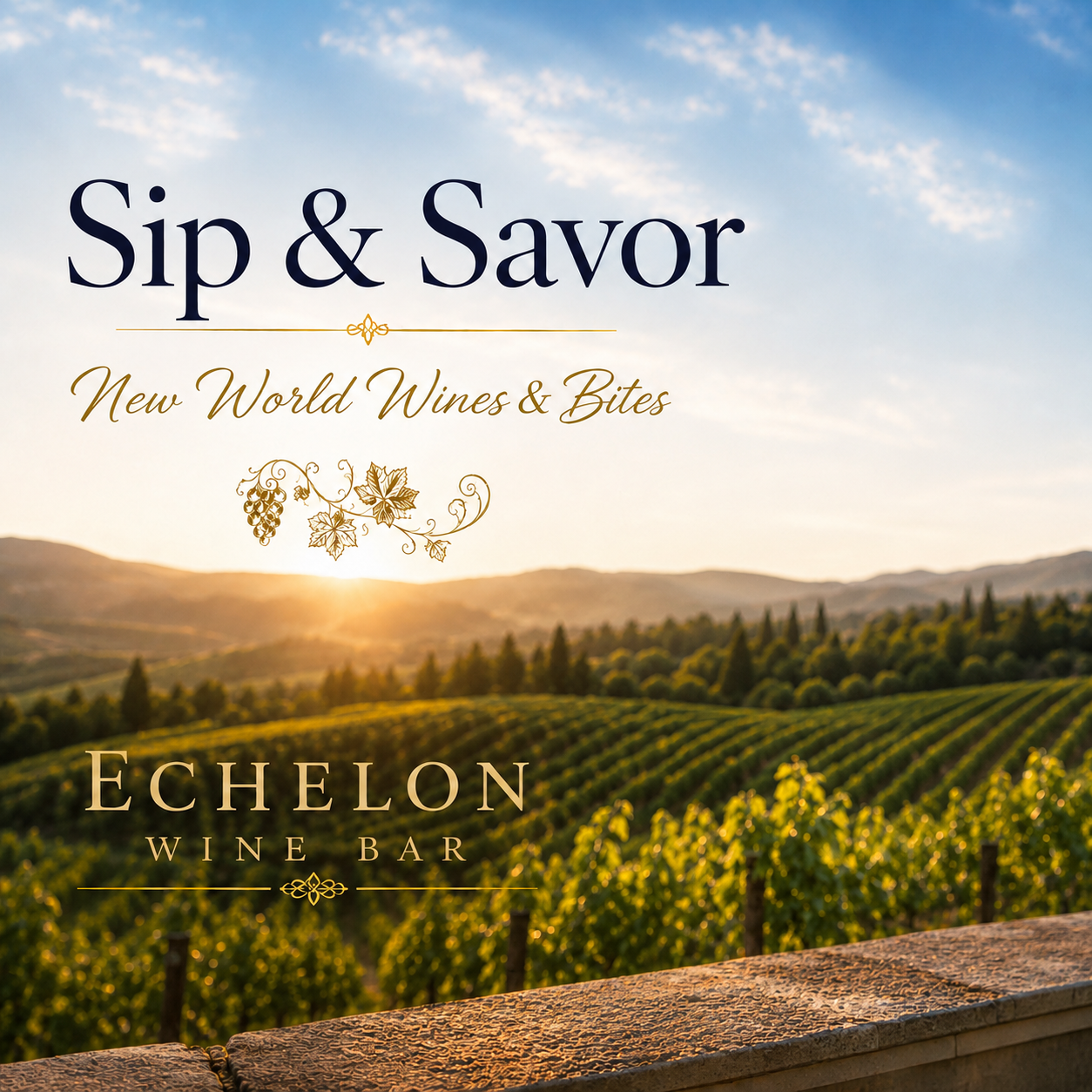 Sip &amp; Savor Series: New World Wines &amp; Bites