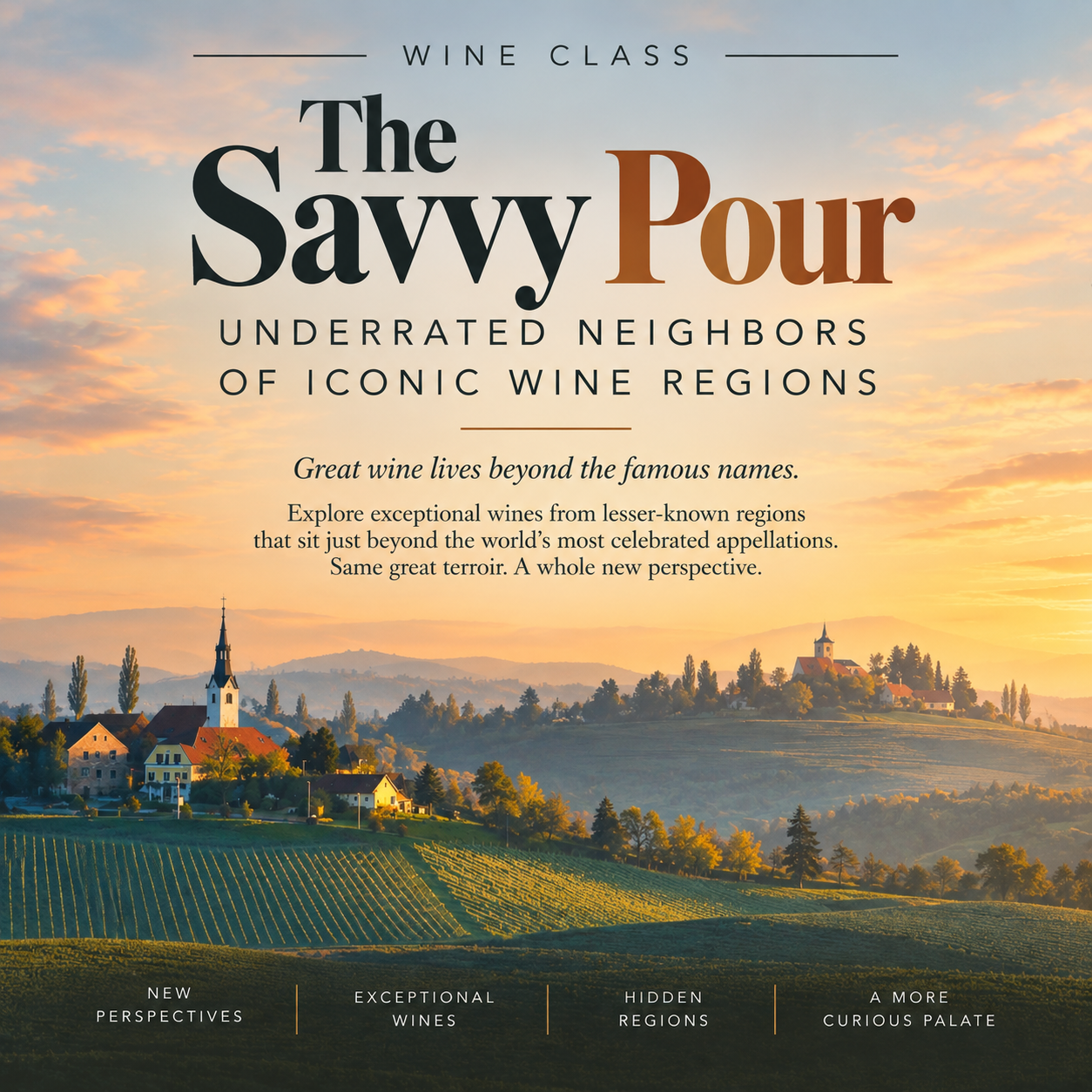 The Savvy Pour: Underrated Neighbors of Iconic Wine Regions