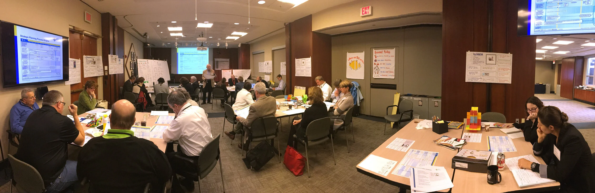 Lizard Brain visually facilitates a strategic planning session