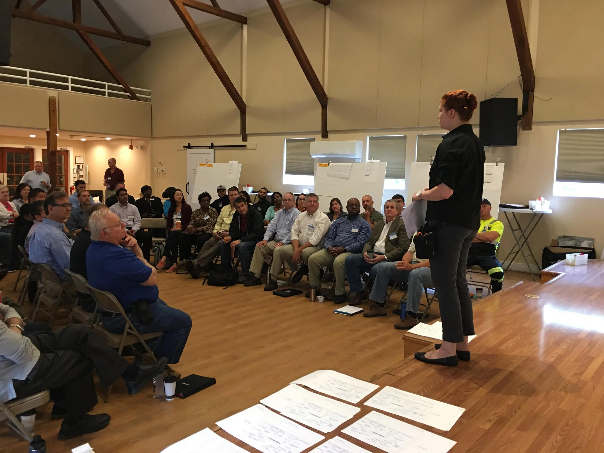 Lauren Green of Lizard Brain facilitates a strategic planning offsite