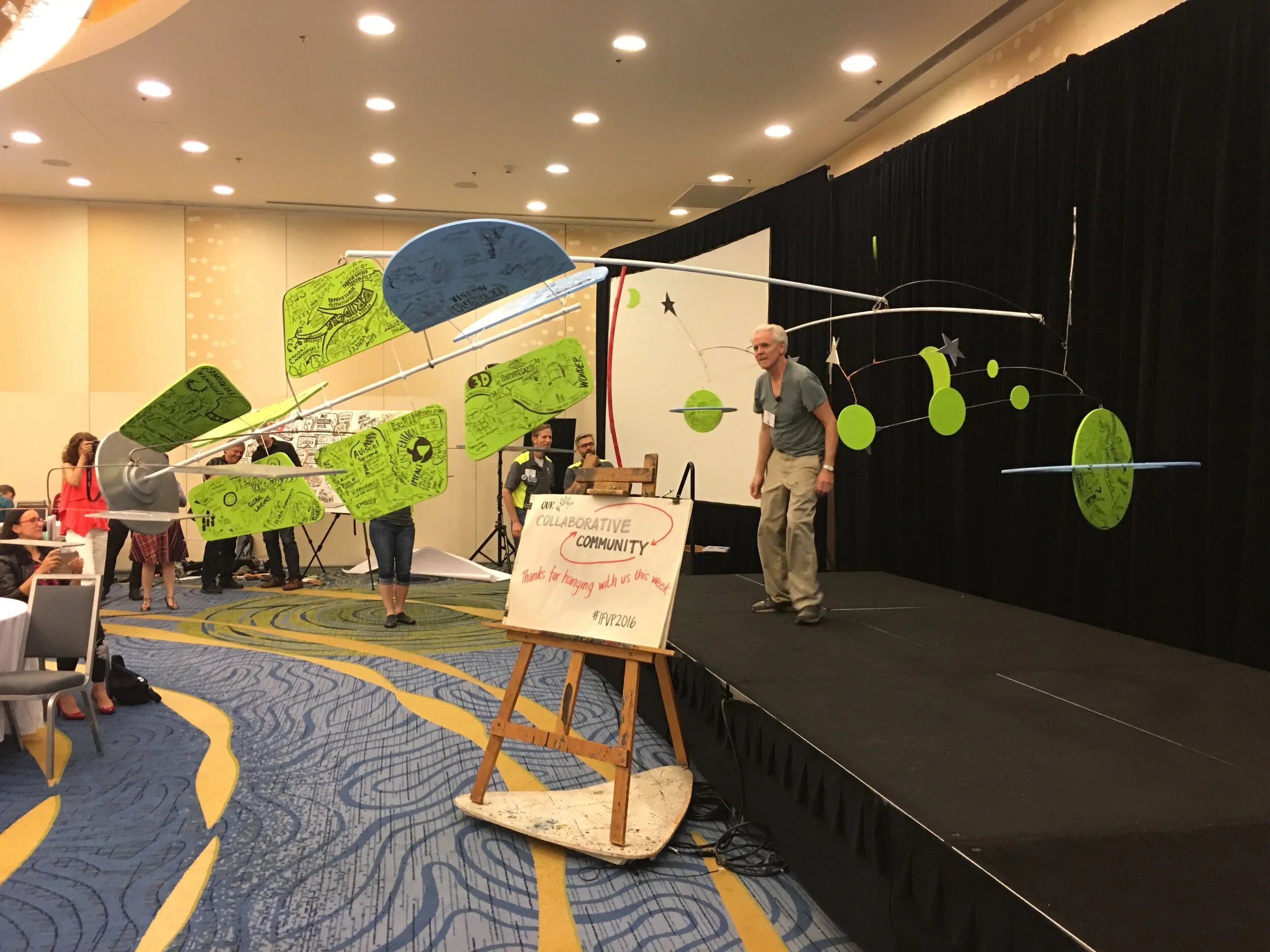 Kevin Reese facilitates a kinetic model representing the future