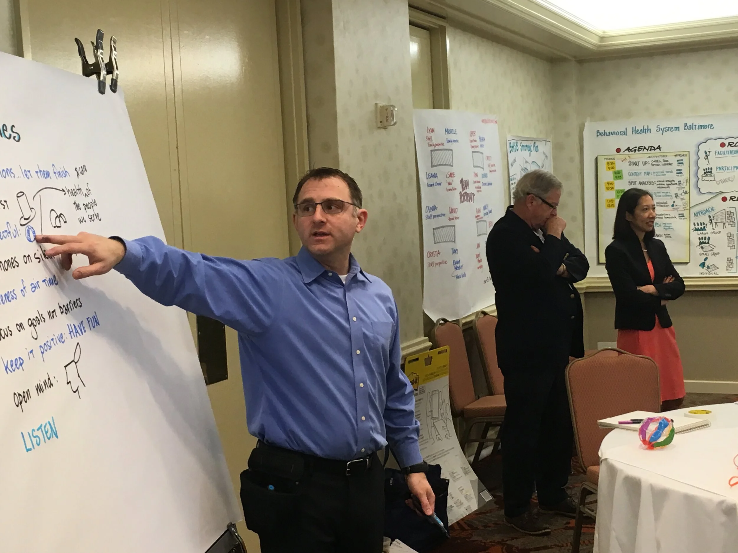 Brian Tarallo of Lizard Brain facilitates a strategic planning offsite