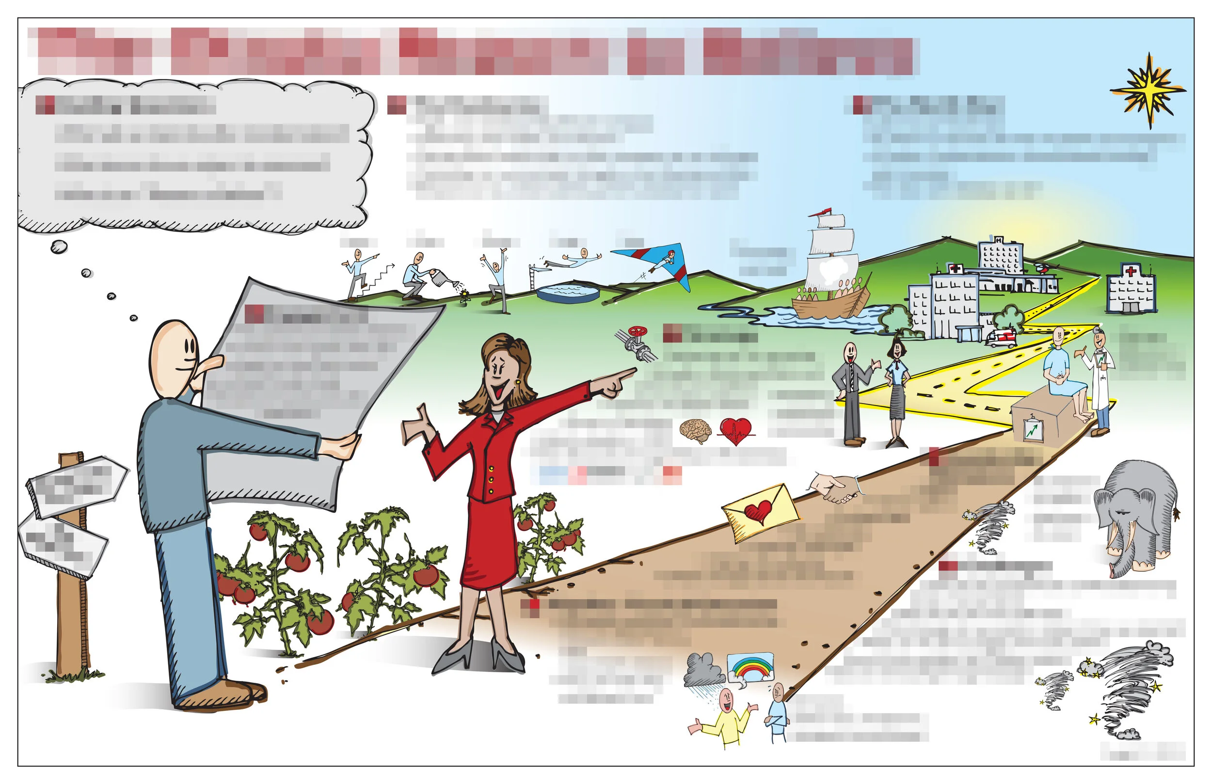 A vision map tells a story of growth and progress