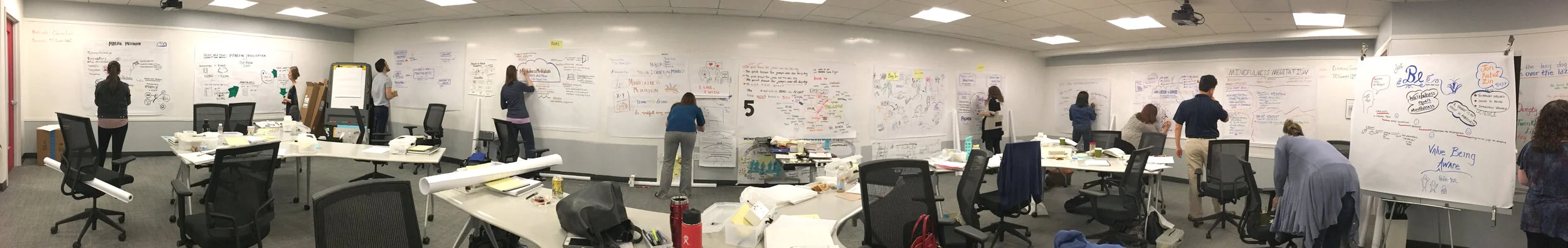 Lizard Brain teaches visual facilitation at The Clearing in Washington, DC