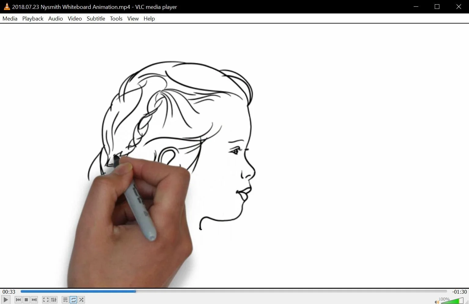 Scene from whiteboard animation for Nysmith School for the Gifted
