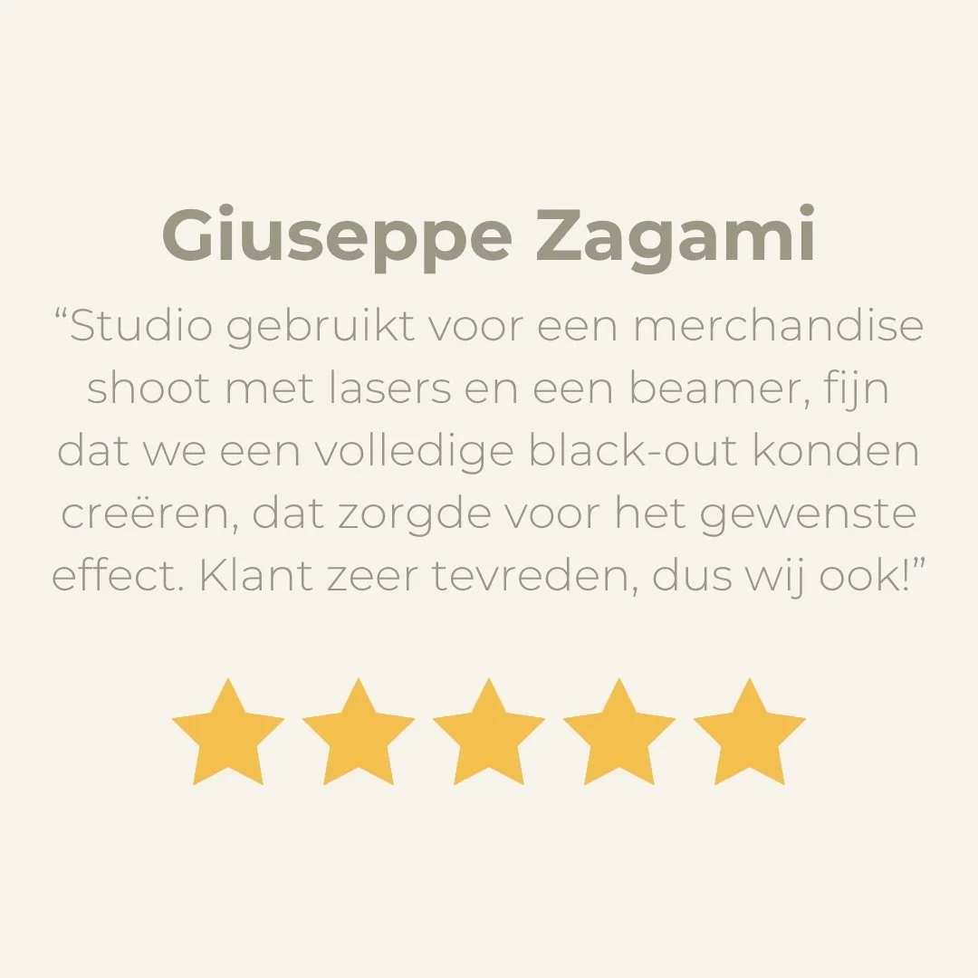 Testimonial for Giuseppe Zagami with five gold stars.