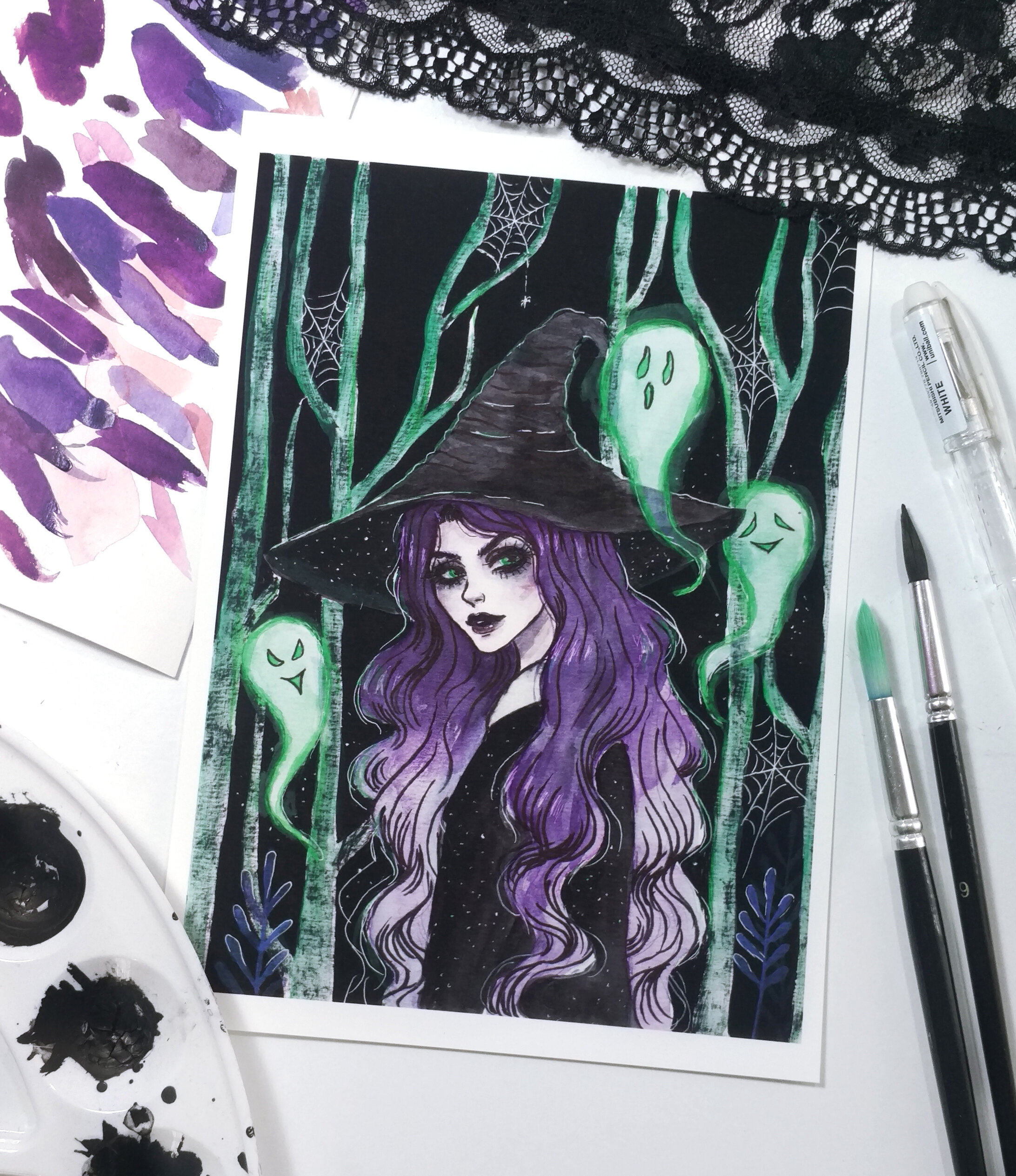 Wicked Witch Art print — Aria-Illustration