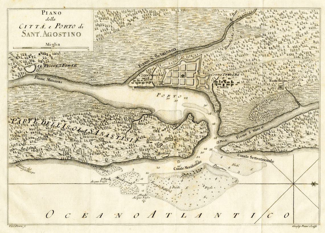 Map of St. Augustine, 1778