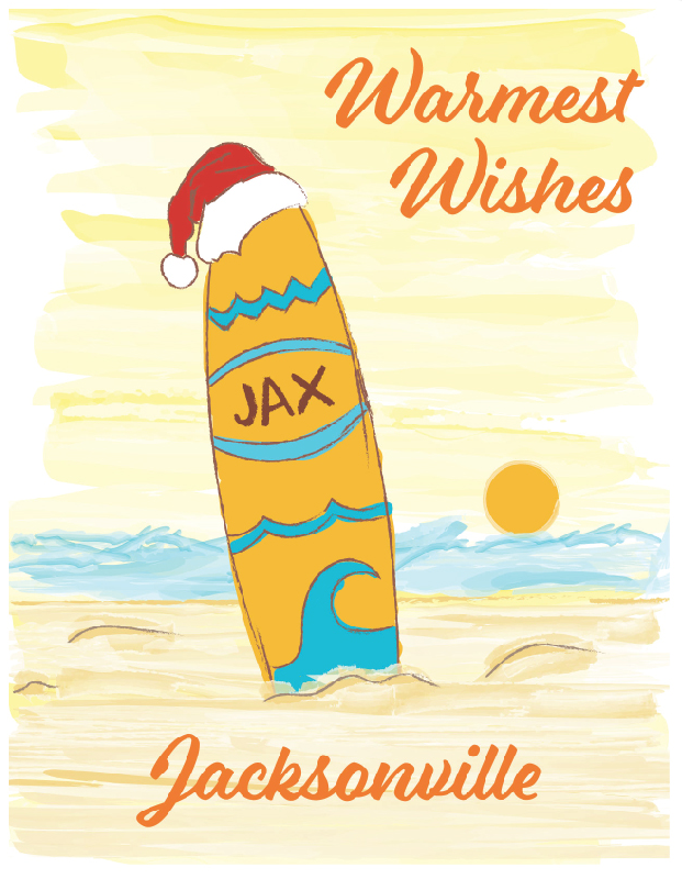 Holiday Surf Card