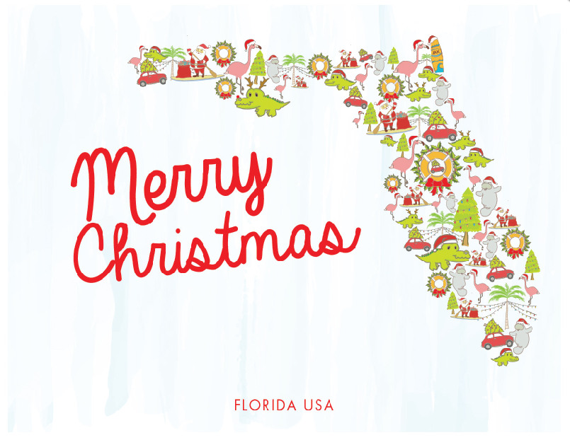 Florida Holiday Card