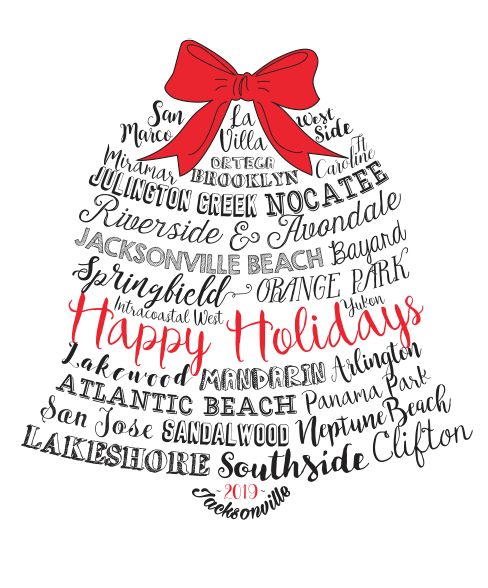 Neighborhood Christmas Bell Card