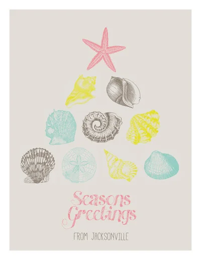 Seasons Greetings Shells Card