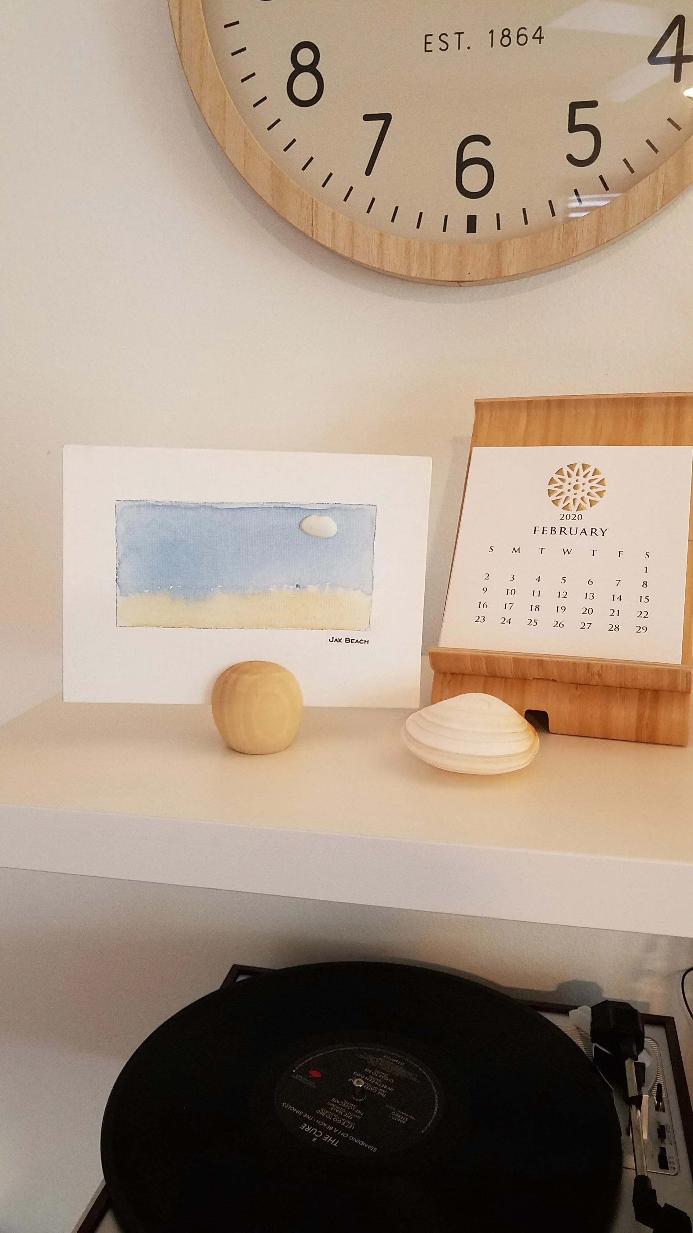 Beaches Landscape Watercolor, Ball Frame