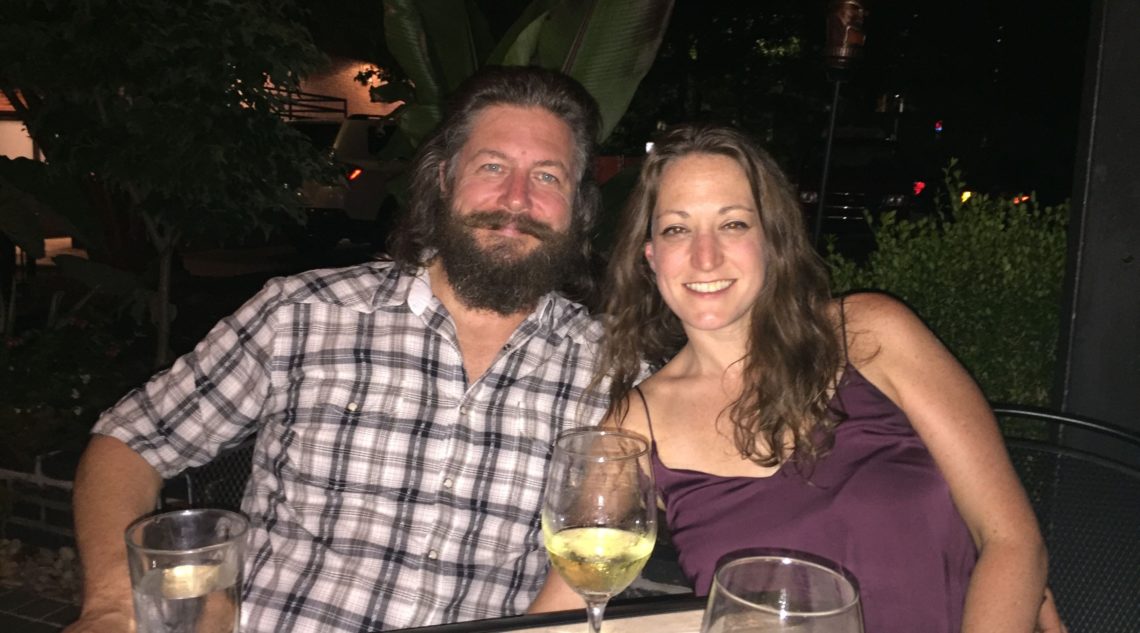 Enjoying white wine back in Raleigh, NC